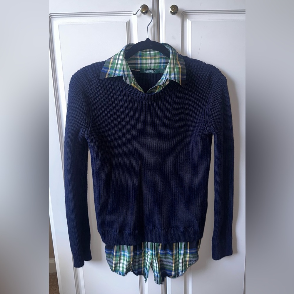 Ralph Lauren collared knit sweater
